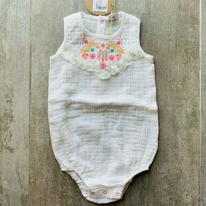 $57 EGG SUSAN LAZAR Myla Bubble Romper White 12M NEW Summer Baby Girl Designer